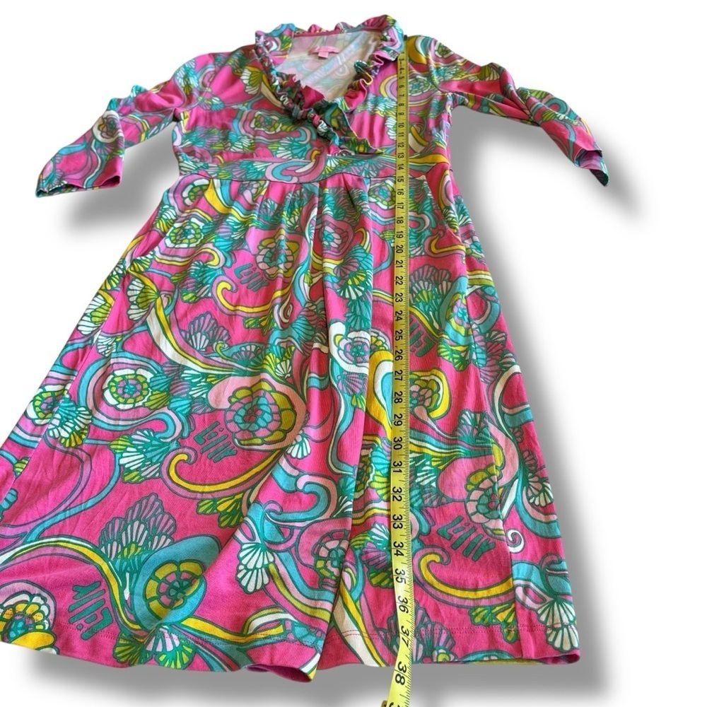 Lilly Pulitzer Shell We Dance Ruffled Wrap Dress XS - Picture 5 of 9